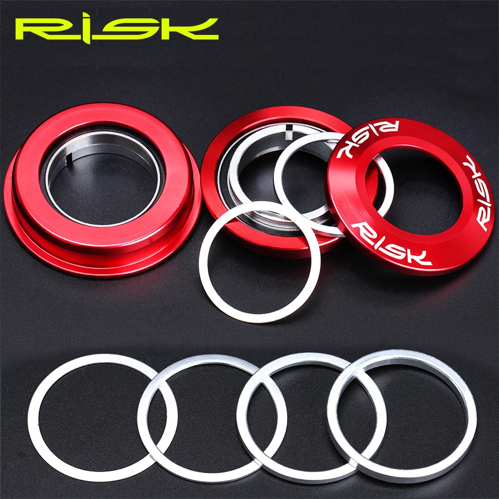 

RISK Bicycle Fork Washer Bike headset Adjusting Washer Headset Fine-tune Cover Fine Tuning Gasket 0.3/1/2/3mm Spacer Fork Gap