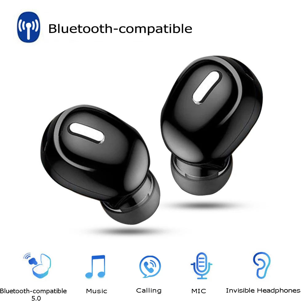 Wireless Earphone Bluetooth-compatible 5.0 Sport Headset Wireless Headphone For Xiaomi Huawei Mini In-Ear Stereo Sound Headphone