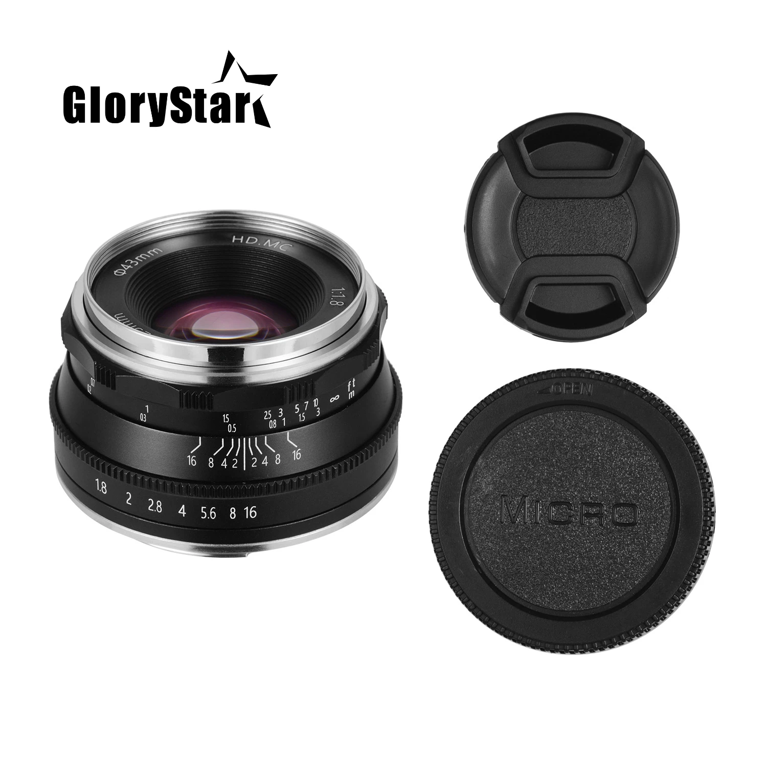 

25mm F1.8 Prime Lens Manual Focus MF For Olympus MFT M4/3 Mount epm1 epm2 E-PL123456789 E-M1 E-M5 E-M10 PEN-F Mark II III M43