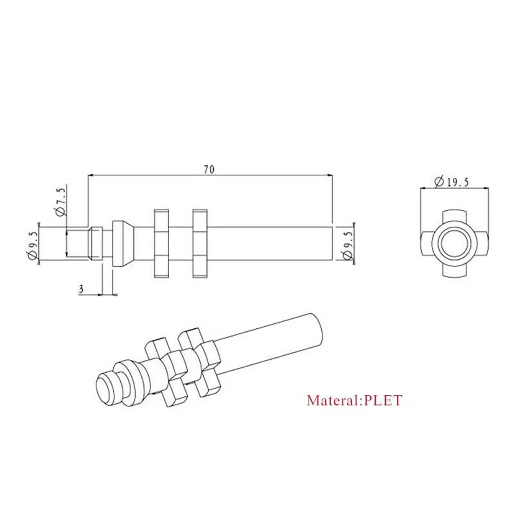 1Pcs A02/A03 Manual Filling Machine Parts Of Discharge Piston