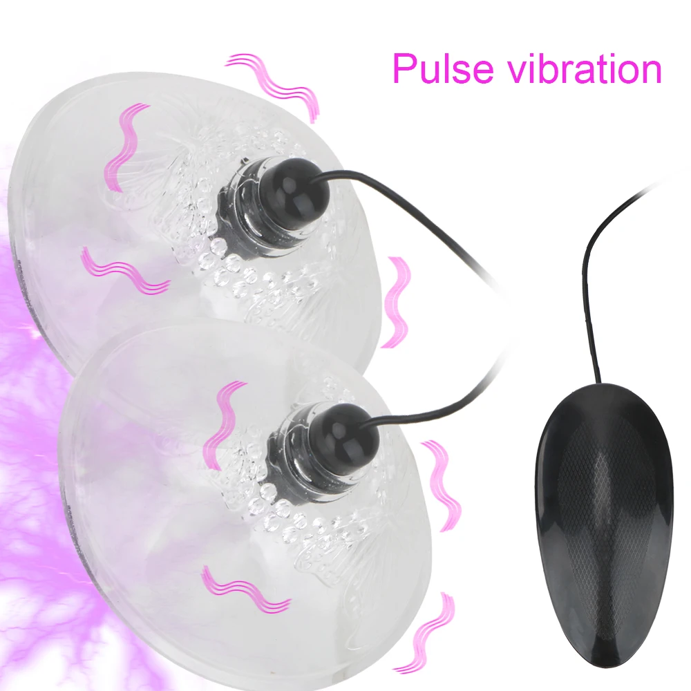 IKOKY Nipple Stimulation Licking Vibrator Breast Enlargement Masturbator Breast Massage Suction Cup Nipple Chest Sucker