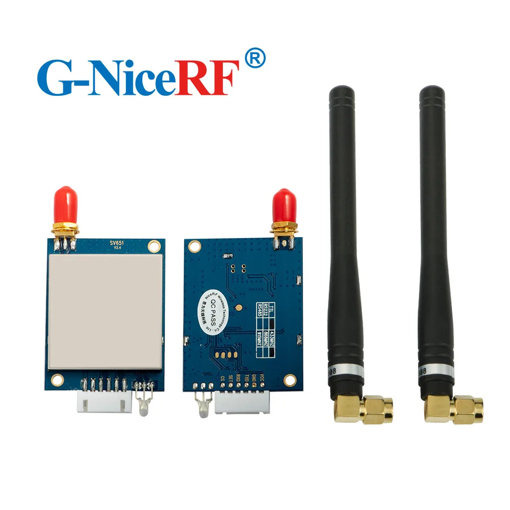 Imagem -04 - Nicerf-kit de Módulo de Transceptor sem Fio Svsensual de 433mhz com Interface Ttl de 500mw e 27dbm