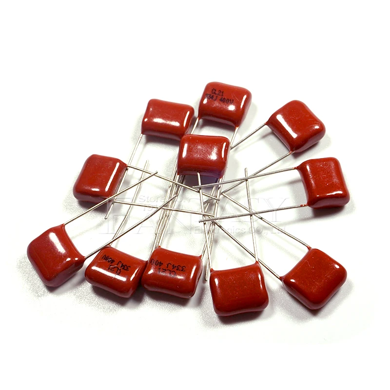 10PCS 400V334J 0.33UF Pitch 10mm 400V 330NF 334 CBB Polypropylene film capacitor