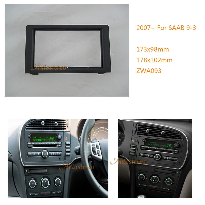 

11-003 Car Stereo Radio Fascia Plate Panel Frame Kit Stereo facia surround install trim fit Dash Kit For AUDI A3 (8L) 1996-2000