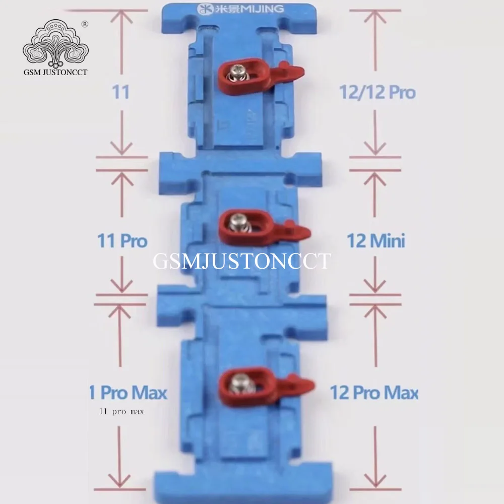 Supporto di bloccaggio per la riparazione della batteria del dispositivo di montaggio flessibile della batteria MIJING per iPhone 11, 12 Pro Max, Kit manicotto di saldatura