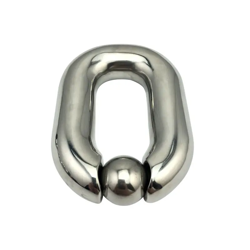 Male Heavy Duty BDSM Stainless steel Ball Scrotum Stretcher metal penis bondage Cock Ring Delay ejaculation male new Sex Toy men