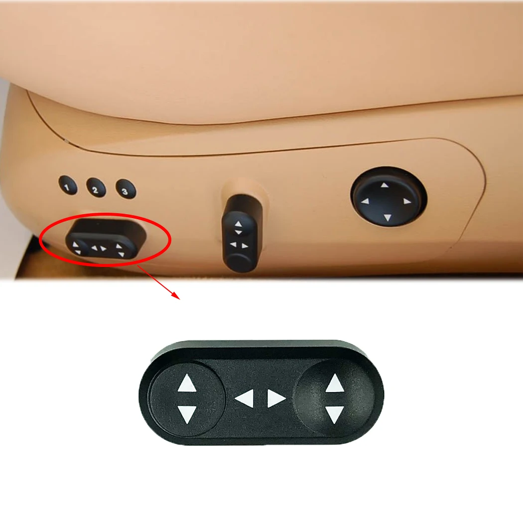 ESIRSUN  Front Seat Cushion Adjust Button Fit For Maserati GranTurismo Grancabrio Quattroporte 4.2  4.7 , 980145096