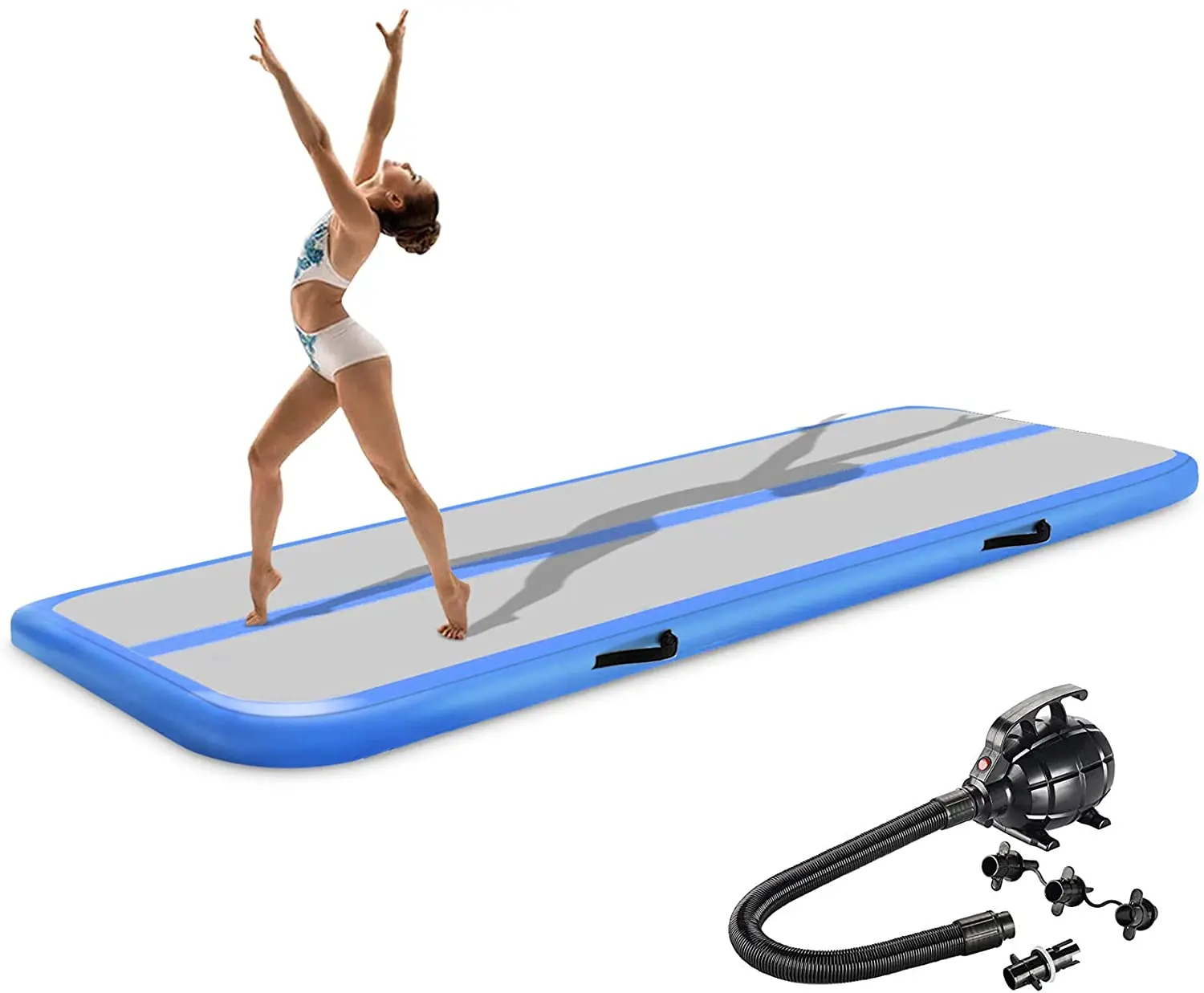 Top Quality 6/7/8m Inflatable Air Track Gymnastic Air Mat Tumbling Mat Inflatable Airtrack With Free A Pump