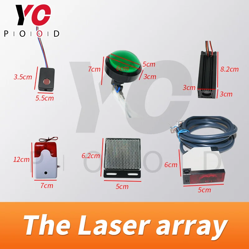 live-action laser array for escape room game adventurer prop laser maze for Chamber of secrets game risking green laser