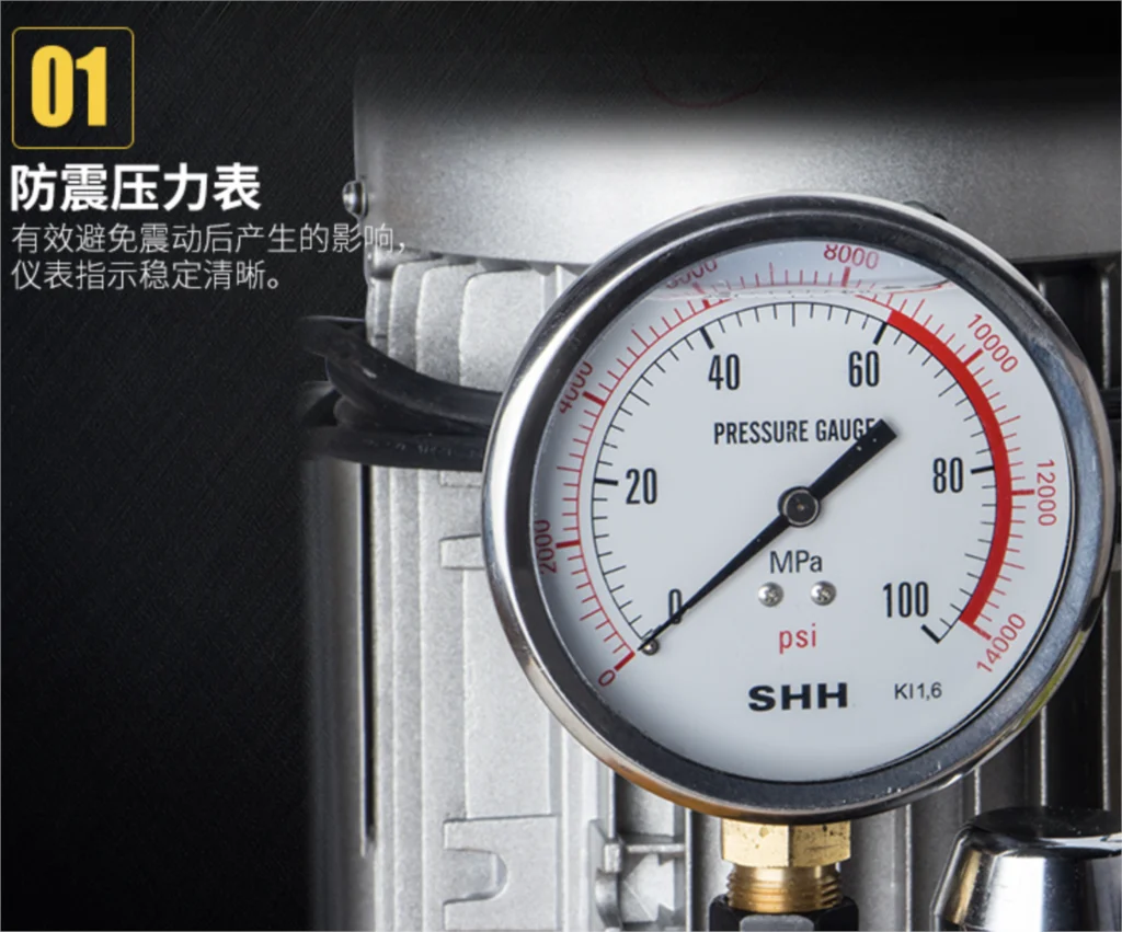 220V 10L Van Điện Từ Thủy Lực Ga Dụng Cụ Cao Cấp Máy Bơm Ga Dầu Ga Đôi Mạch 1.5KW