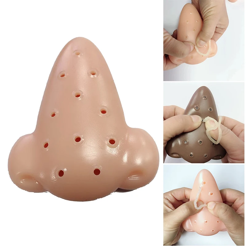 In Stock Pimple Popping Squeezing Acne Toys Decompression Relief Stress Nose Toy