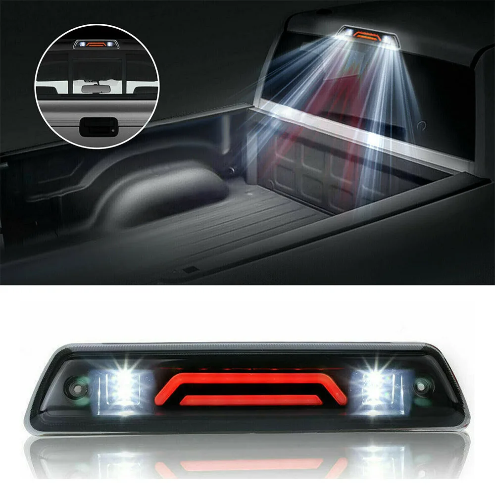 

for Dodge 2009-2018 Car Luz LED Smoke Third 3rd Brake Light Tail Rear Cargo Lamp Signal Stop Lights Clear Luces Spotlight