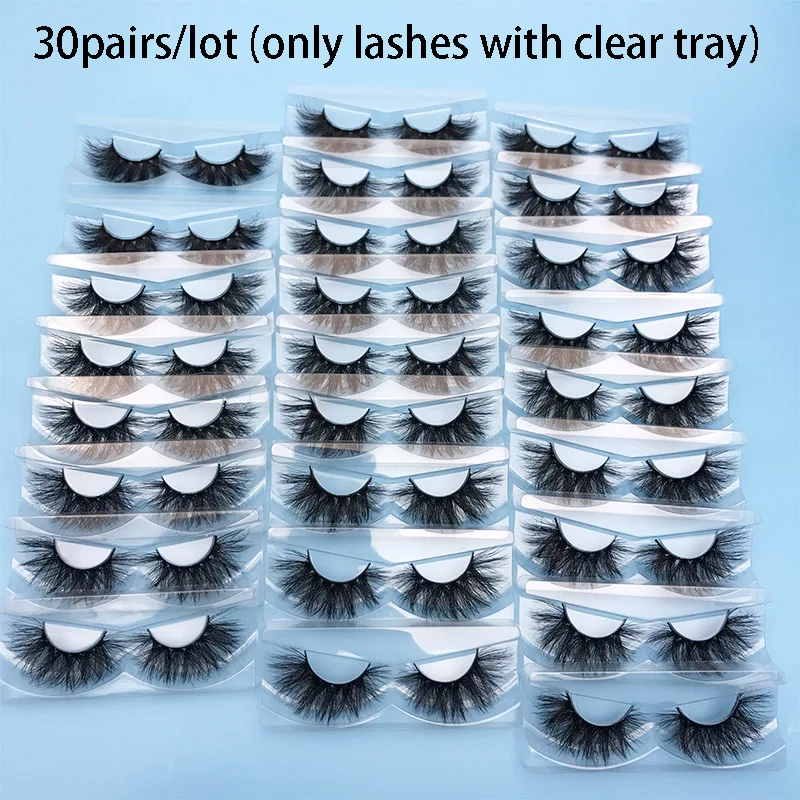 30 Pairs Wholesale Mink lashes MIKIWI Eyelashes no box  24 styles cruelty free mink lash 3D Mink Lashes Handmade Dramatic Lashes