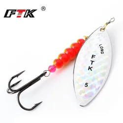 FTK Fishing Spoon Baits Spinner Lure 4g/7g/12g18g/28g Fishing Wobbler Metal Lures SpinnerBait Isca Artificial Lure
