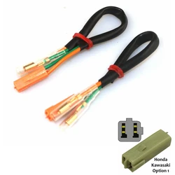 Motorcycle Turn Signals Indicator Light and cable Kit For KAWASAKI Ninja1000 ZX6R ZX9 ZX10R ZX12R ER6N  KLE650 Versys