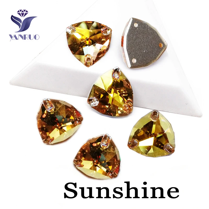 YANRUO 3272 Fat Triangle Alle Farben Aufnähsteine Glas Kristall Strasssteine AAAAAA Qualität Nähsteine für Kleidung, Kleider, Schuhe – Detail 35
