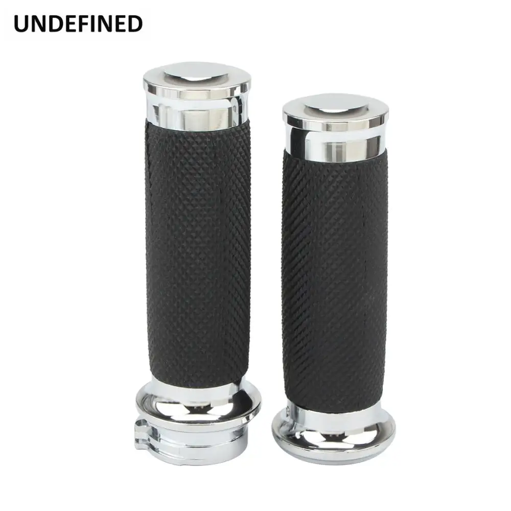 25mm 1inch Motorcycle Handlebar Grips Hand Grip Rubber Aluminum Hand Grips For Harley XL XR Touring Dyna Softail 95-15