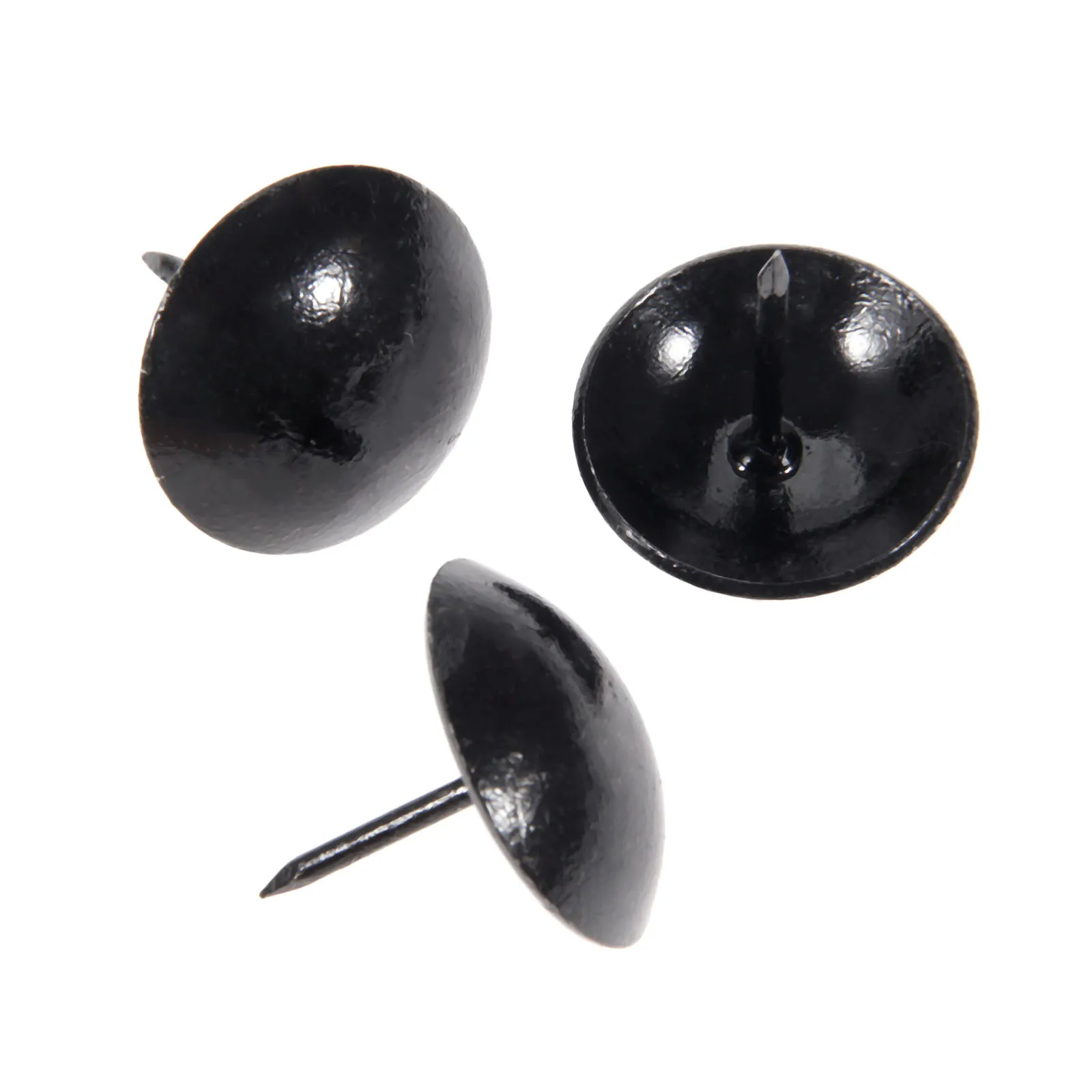 10Pcs 25*25mm Black Upholstery Nails Jewelry Wooden Box Sofa Decorative Tack Stud Pushpin Doornail Furniture Hardware