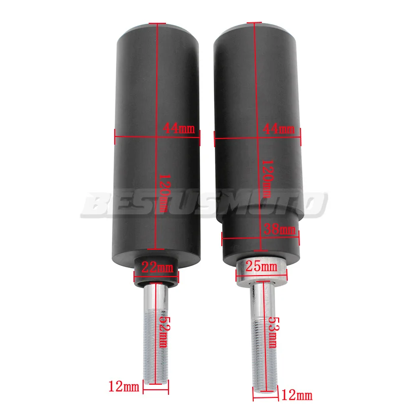 Motorcycle Black Carbon No Cut Frame Sliders Crash Falling Protection For Yamaha FJR1300 FJR 1300 2006 2007 2008 2009 2010 2011