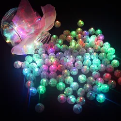 100 Pcs/lot Round Colorful Led Lights Flash Luminous Lamps Tumbler Light for Balloon Lantern Christmas Wedding Party Decoration