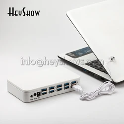 2 4 6 8 10 Ports Sensor Cables Laptop Security Burglar Alarm PC Anti-theft Host Notebook Computer Secure Alarms System Display