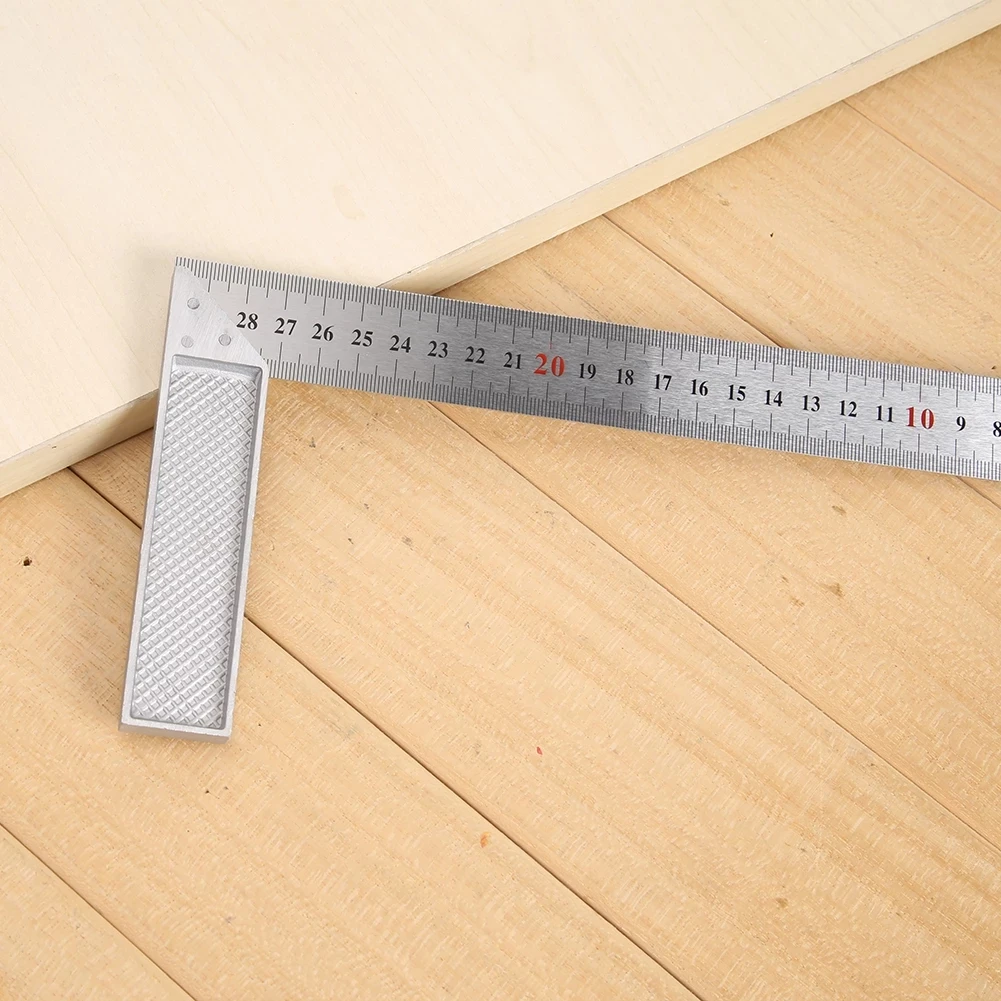 Right angle 90 Turning ruler Woodworking ruler Steel turning ruler measuring tools gauge Aluminum alloy square ruler