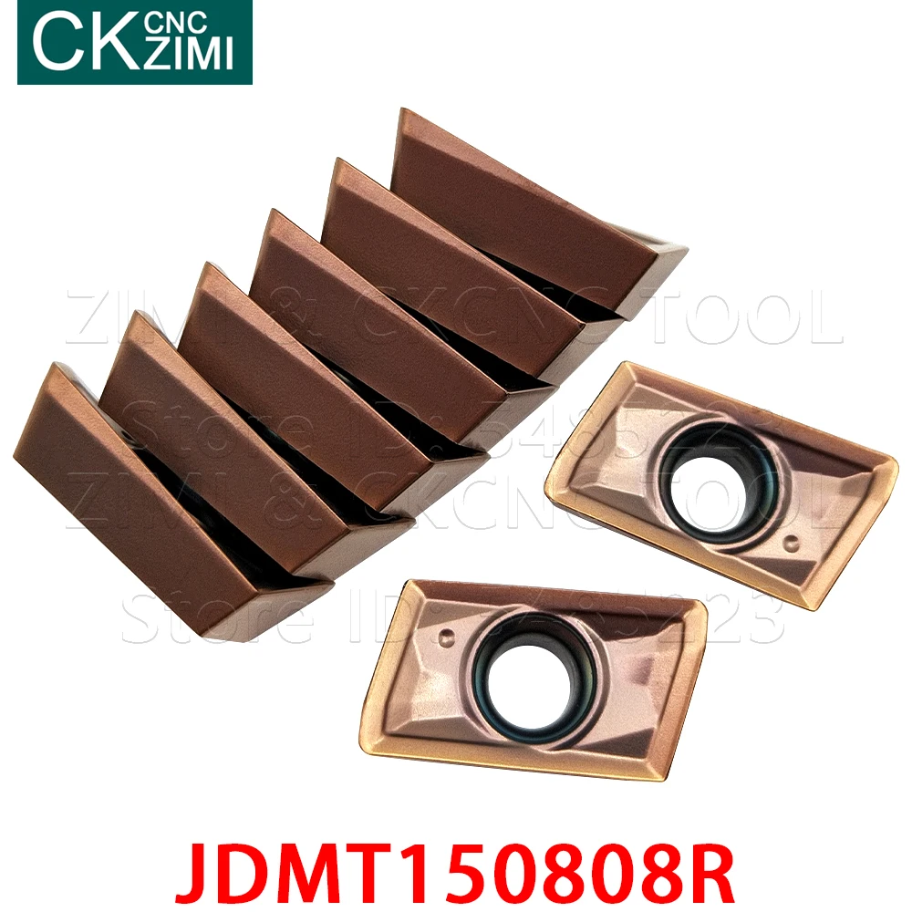JDMT-insertos de carburo de torneado Indexable, herramienta de fresado, torno de metal, 10 piezas, JDMT 150808R JDMT150808R