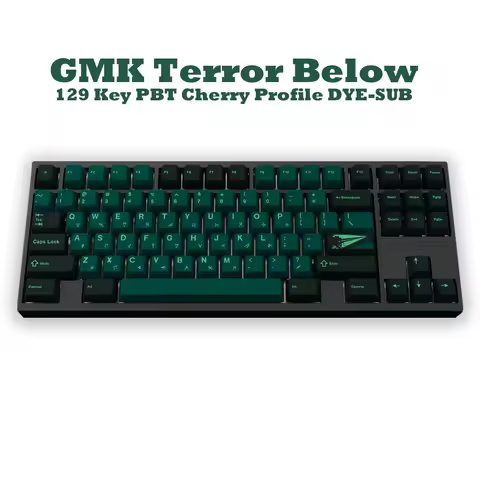 GMK Terror Below Cherry Profile PBT Keycap DYE-SUB English Custom Personality Keycaps For Mechanical Keyboard 61/64/68/75/84