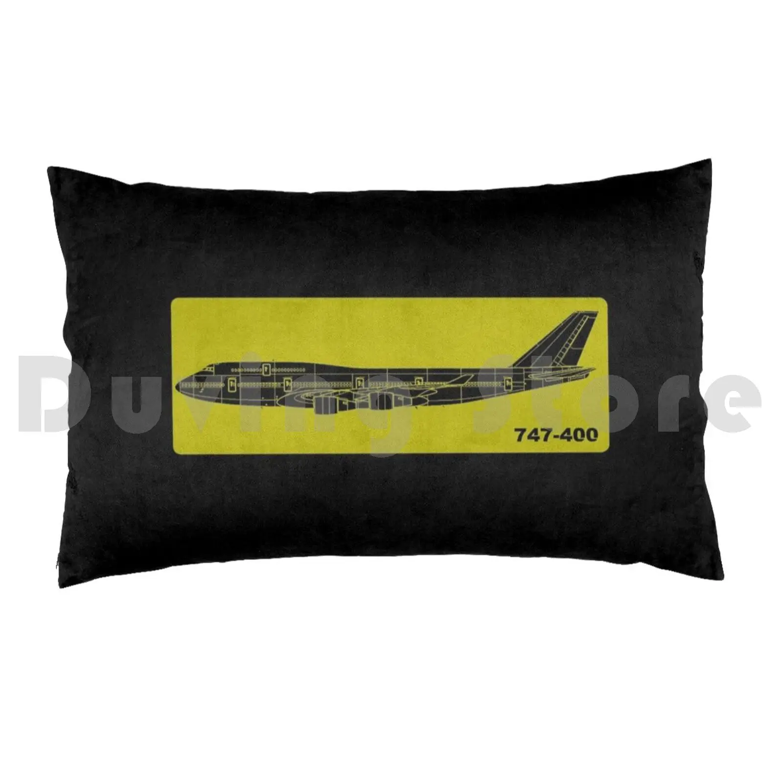 747 Stencil Pillow Case DIY 50*70 747 Boeing Jet Pilot Captain Aviation Aerospace Engineering Airbus Lockheed