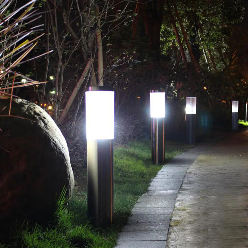 Imagem -02 - Luz Led Decorativa para Gramado em à Prova Dágua para Jardim Gramado Paisagem Comunidade Caminho de Estrada Luz Decorativa Aço Inoxidável