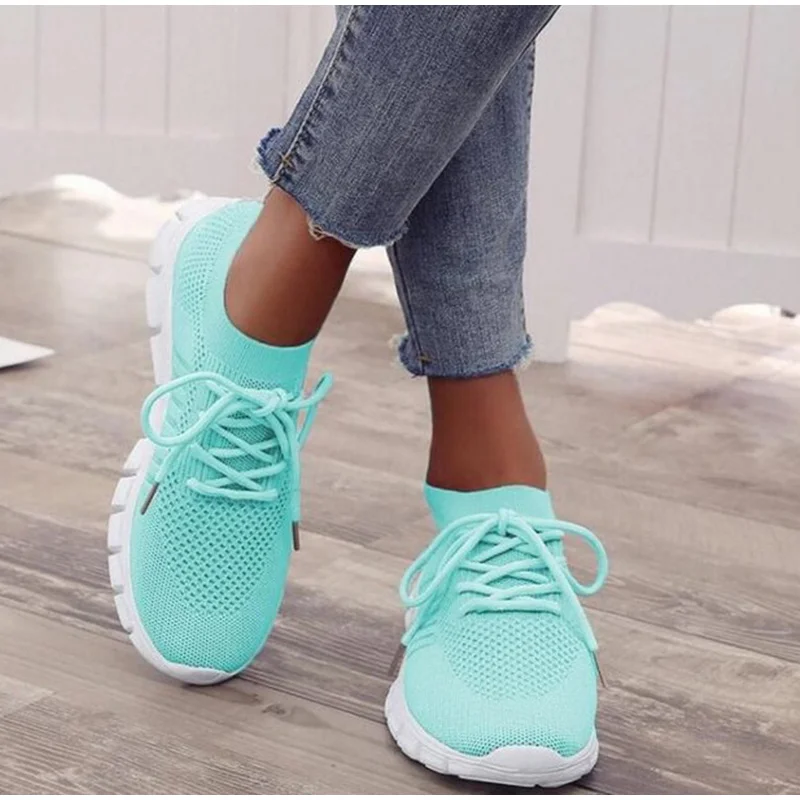 Sneakers Women Slip On Mesh Light Breathable Running Shoes Woman Walking Platform Comfortable Female 2020 New Summer Hot