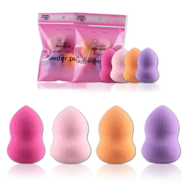 1pc Makeup Blender Beauty Egg Set Gourd Water Drop Puff Makeup Puff Set Colorful Cushion Cosmestic Sponge Tool Wet And Dry Use