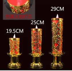 LED Electronic Candles for Buddha Light Simulation Led Buddha Candle Lamp Buddhist Supplies Buddhism Tools Flicker Lifelike Safe
