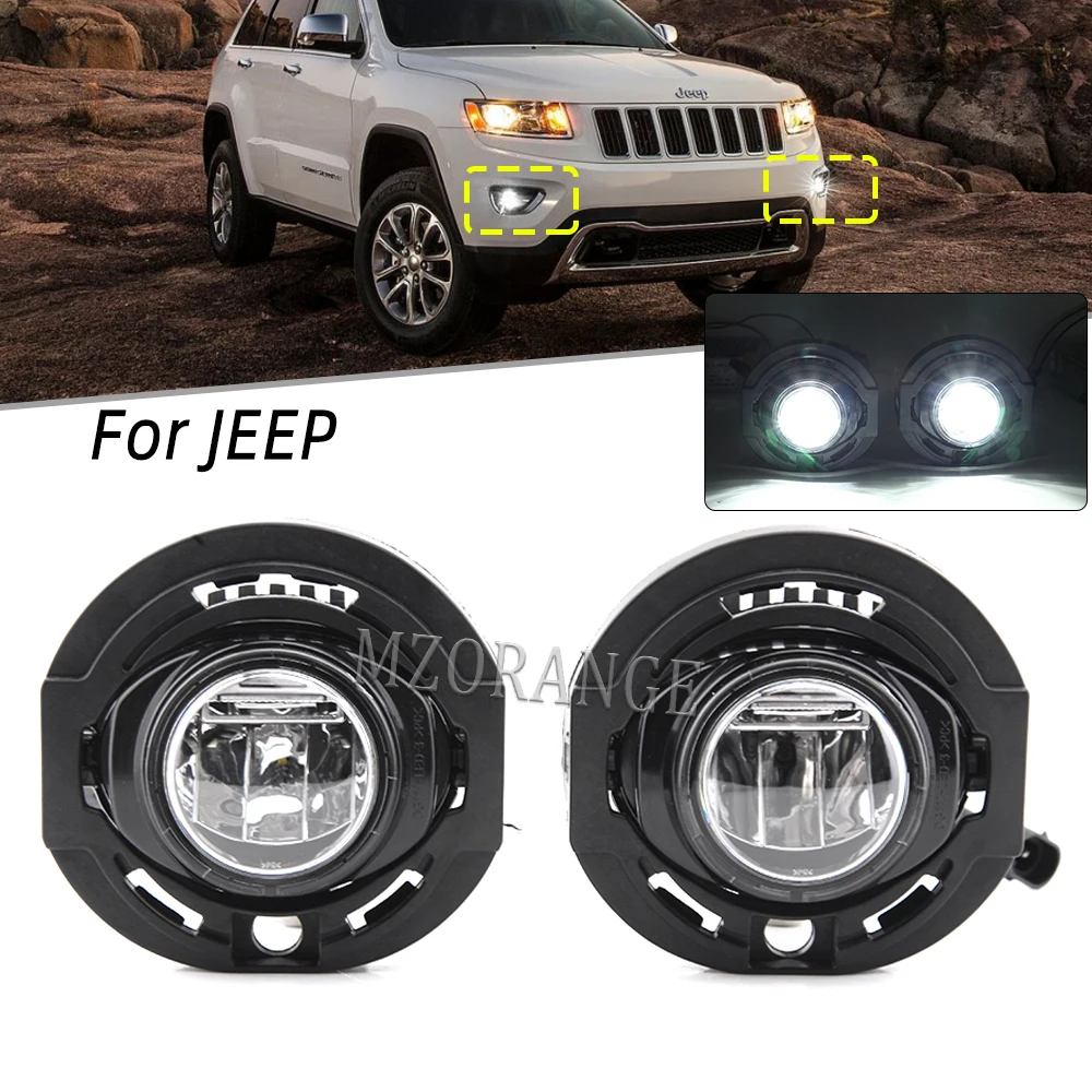 Fog Lights LED Lamp For Jeep Grand Cherokee 2014 2015 2016 For Dodge Charger 2015 2016 Headlights Lamp Pair 68228884AA 2pcs