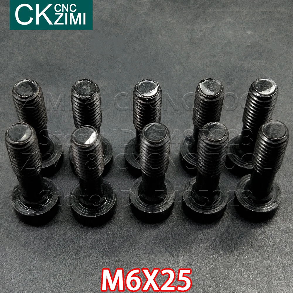 M6*25 mm M6X25 Pressure plate screw CNC Insert Screw for Replaces Insert CNC Lathe Tool Cutter Toolholder Accessories Lathe Tool