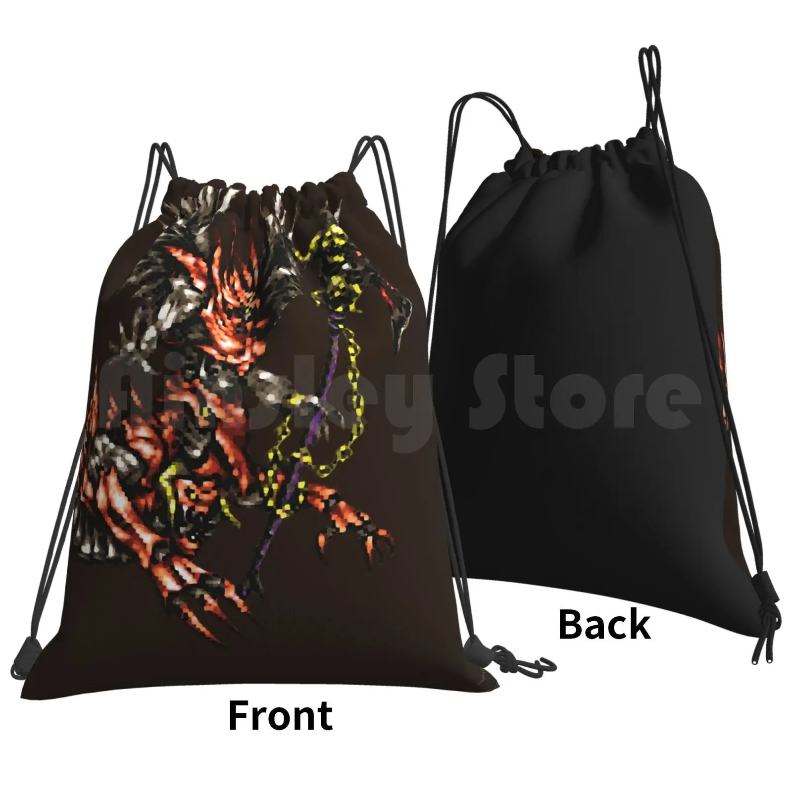 Final Fantasy Vi-Poltergeist Backpack Drawstring Bag Riding Climbing Gym Bag Final Fantasy Vi Final Fantasy 6 Poltergeist