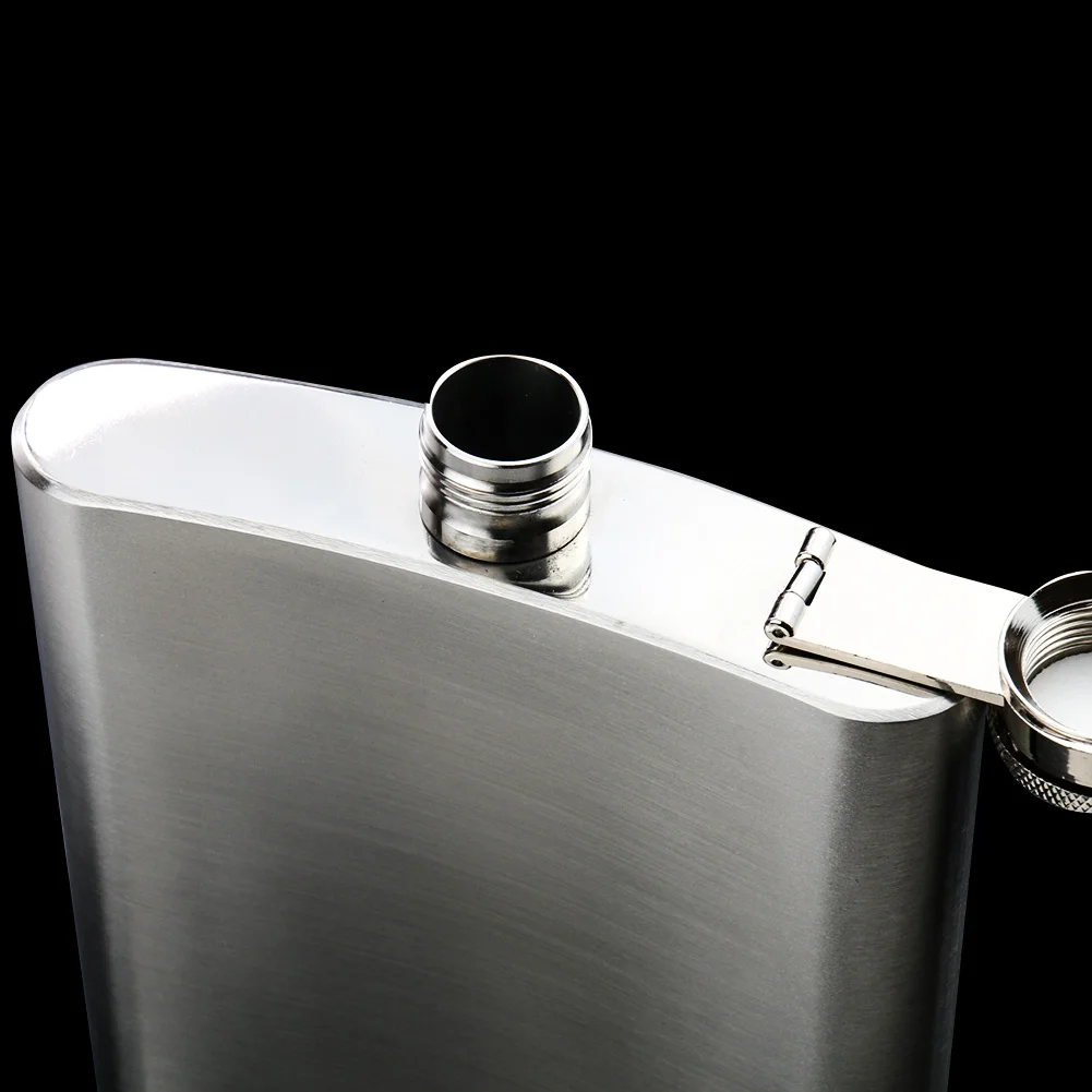 Stainless Steel Hip Flask Wine Whisky Hip Flask Kettle Pot Drinker Alcohol Liquor Bottle Outdoor Camping Drinkware 5 Oz 7 Oz 8 O - Image 4