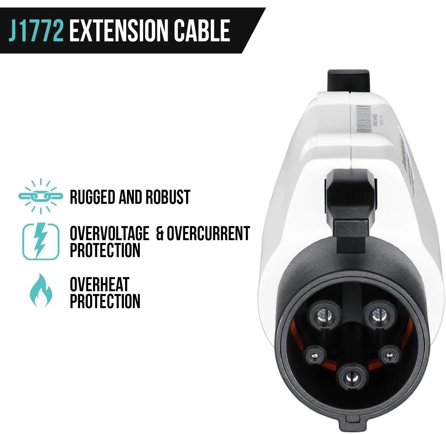 Car Portable Electric Vehicle charger station J1772 Extension Cable Compatible with All J1772 EV Chargers Flexible Charging 32A