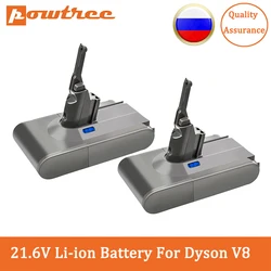 Powtree 4000mAh V8 bateria do 21.6V Dyson V8 Absolute V8 Animal Fluffy Li-ion odkurzacz 215681 215866-01/02 RA6-UK-HNC1123