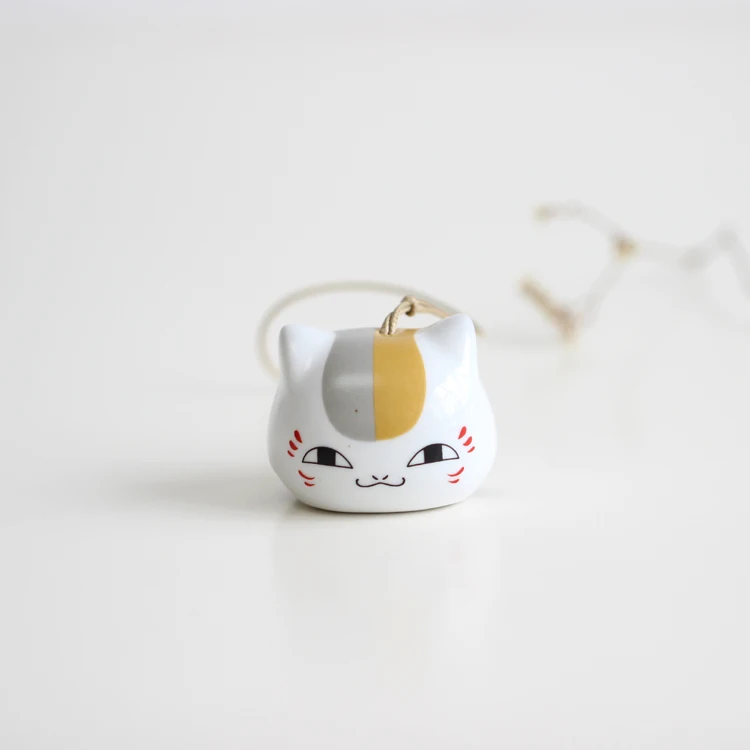 Cute Anime Handmade Ceramic Cat Teacher Muyu Bell Bag Pendant Fashion Popular Student Couple Gift 0a1#2566