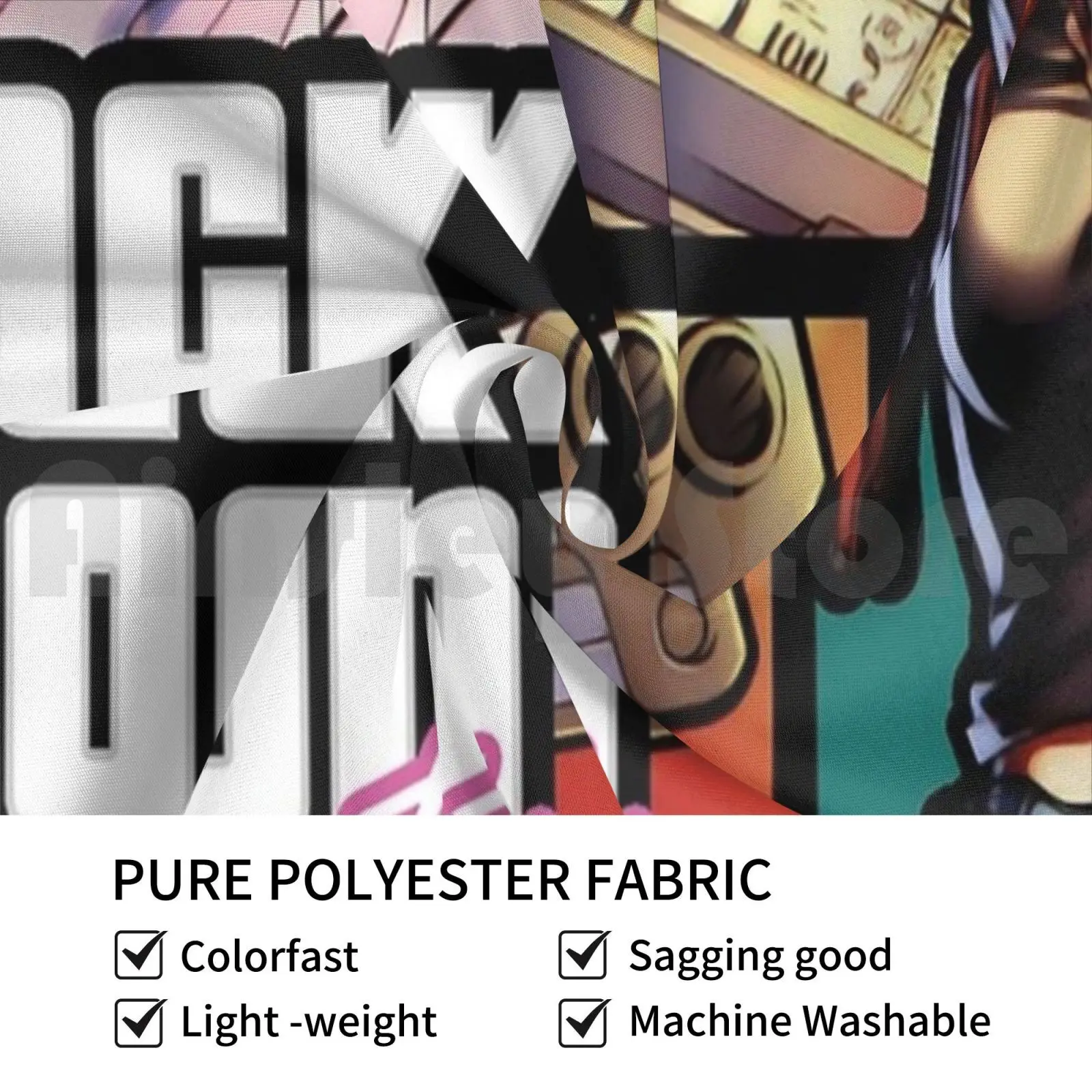 Black Lagoon Tapestry Living Room Bedroom Black Lagoon Blacklagoon Lagoon Revy Revi Hotel Moscow Rokuro Dutch Benny