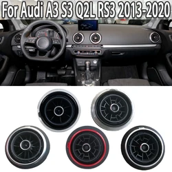 K-Car 1PC Dashboard Air Vent Conditioner Outlet Replacement Decorative For Audi A3 S3 Q2L RS3 2013-2020