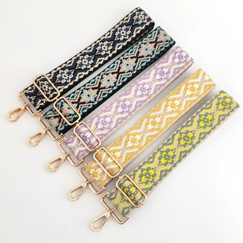 

Fashion Rainbow Belt Bag Straps For Women Shoulder Messenger Bags Adjustable DIY Strap Part For Accessories Wide3.8cm Obag Handl