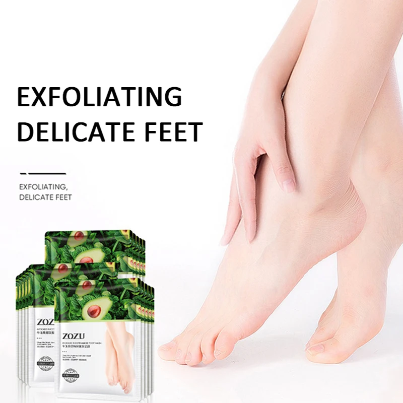 Avocado Niacinamide Moisturizing Foot Mask Sheet Pack Mildly Nourish Soothes Exfoliating Repairing Foot Mask Foot Care 35g/Pair