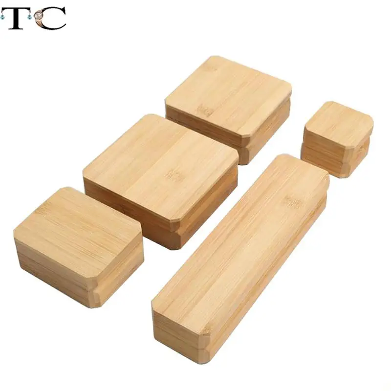 แฟชั่นไม้ไผ่ไม้เครื่องประดับกล่องบรรจุภัณฑ์ของขวัญพุทธลูกปัดกล่องไม้ไผ่ไม้สร้อยคอของขวัญกล่องแหวนกล่อง