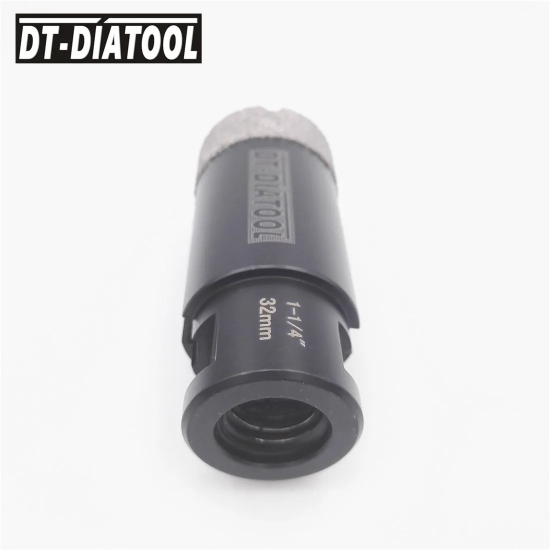 DT-DIATOOL 2pcs 5/8-11 Draad Dia 1-1/4 "Vacuümgesoldeerde Diamant Droog Boren Core Bits Porselein tegel Graniet Marmer Hole Saw