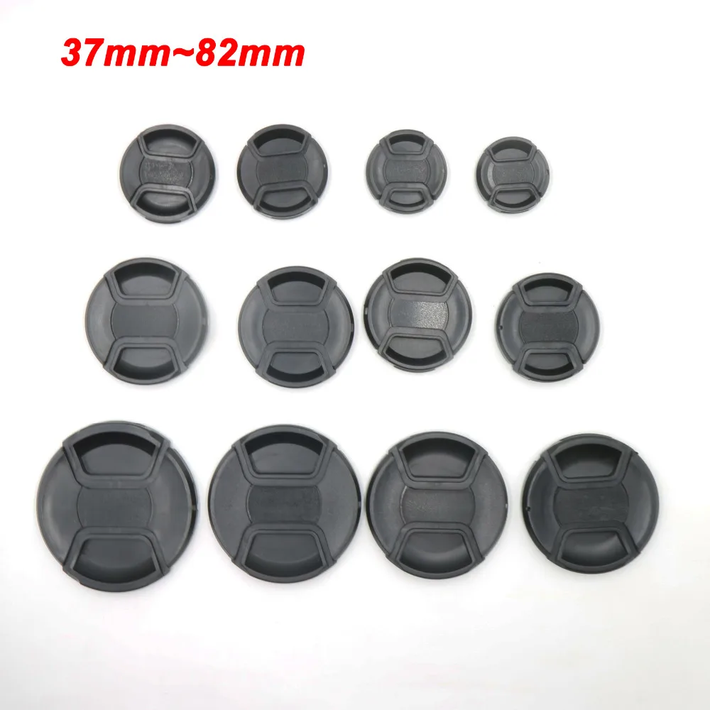 5PCS 37 40.5 43 46 49 52 55 58 62 67 72 77 82 mm Snap-on Camera Front Lens Cap Cover Protector for Canon Leica Nikon Sony