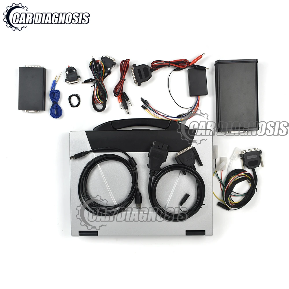 For KESS V2 V5.017 ECU OBD2 Programming Tool Unlimited Token Car Diagnostic Tool+ CF52 Laptop