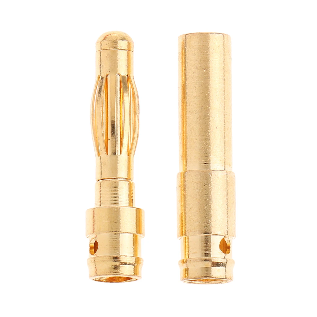 5 Pairs HXT 4.0mm Male to Female Connector Adapter 4mm Banana 4 Bullet Butt, Wireless EC2 Plug