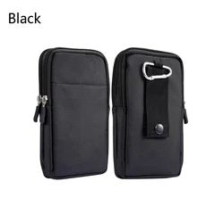 Universal For All Below 4.7-6.9 inch Mobile Phones Pouch Outdoor 2 Zippers 3 Pockets Wallet Case Belt Clip Bag For smartphone